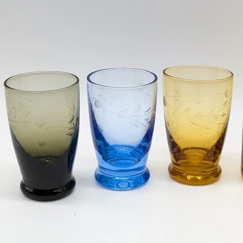 Vintage Shot Glass Bundle Of 8